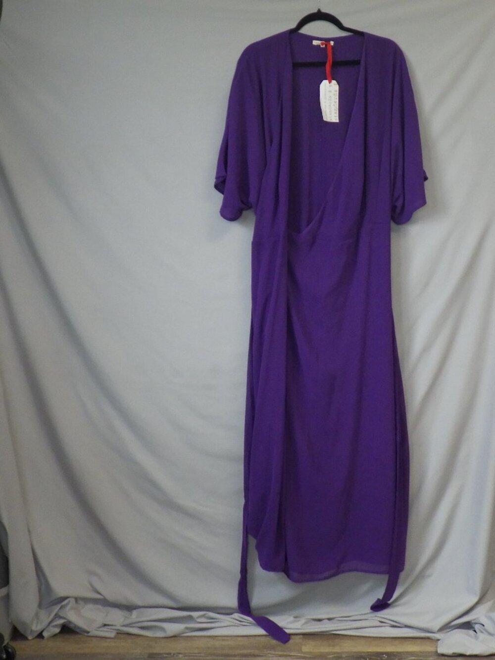 Standards & Practices Olivia Chiffon Kimono Wrap Maxi Dress NWT